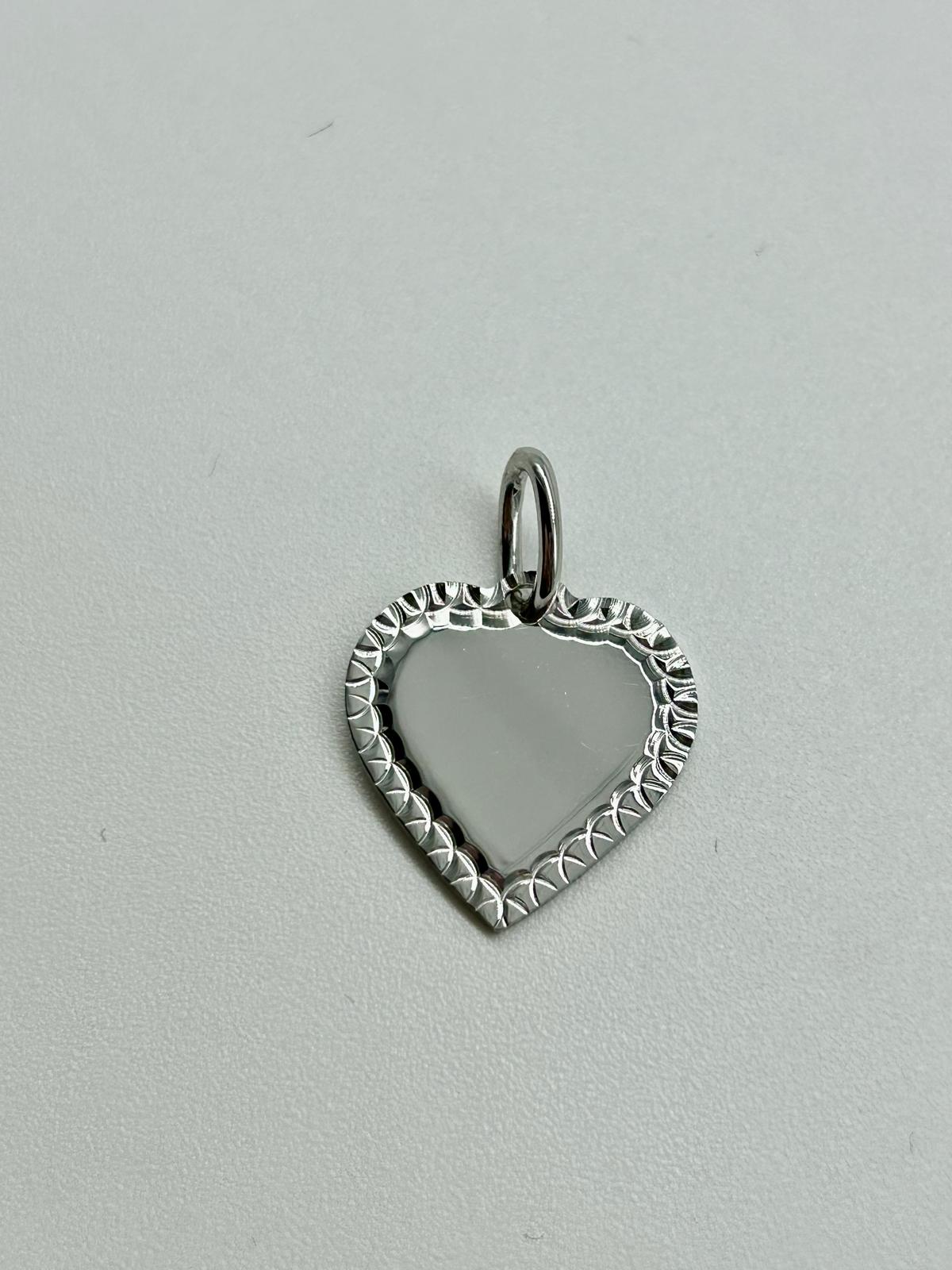 Curly Heart white
