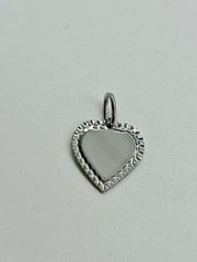 Curly Heart white